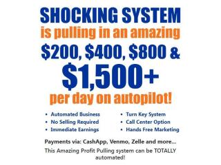 Turnkey system pays cash payments into your account multiple times daily on autopilot!!!