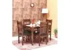 Buy Segur Solid wood 4 Seater Dining Set online at upto 25%off with free delivery & Easy EMI at